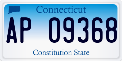 CT license plate AP09368