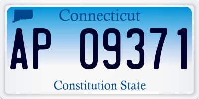 CT license plate AP09371