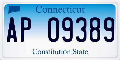 CT license plate AP09389