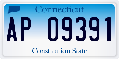 CT license plate AP09391