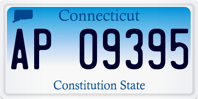 CT license plate AP09395