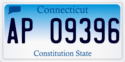 CT license plate AP09396
