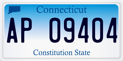 CT license plate AP09404