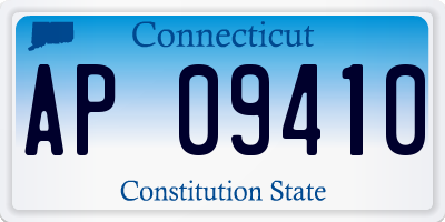 CT license plate AP09410