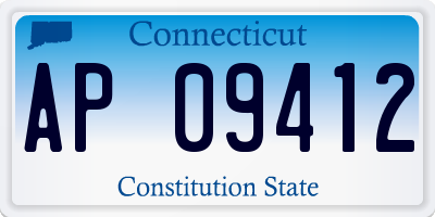 CT license plate AP09412