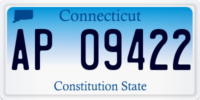 CT license plate AP09422