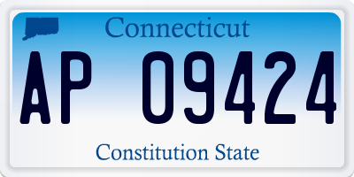 CT license plate AP09424