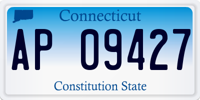 CT license plate AP09427
