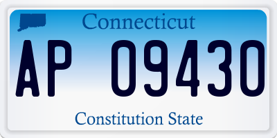 CT license plate AP09430