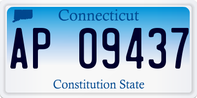 CT license plate AP09437