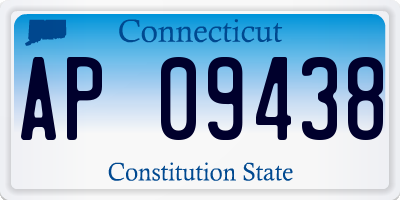 CT license plate AP09438
