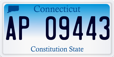 CT license plate AP09443