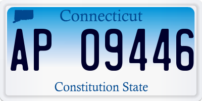 CT license plate AP09446