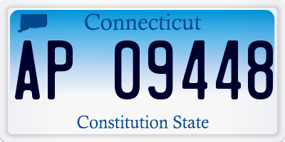 CT license plate AP09448