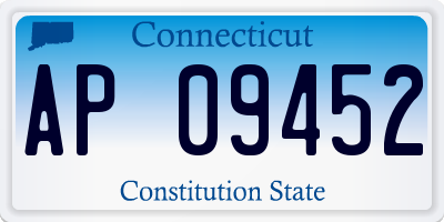 CT license plate AP09452