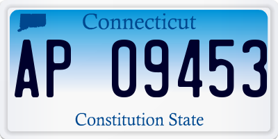 CT license plate AP09453