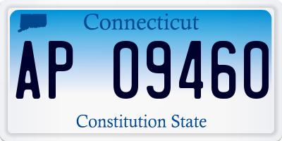 CT license plate AP09460