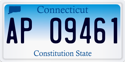 CT license plate AP09461