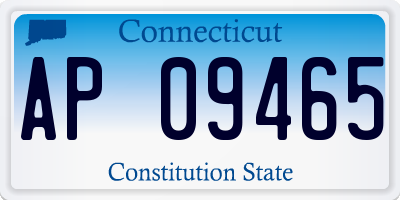 CT license plate AP09465