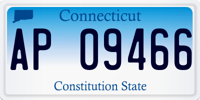 CT license plate AP09466