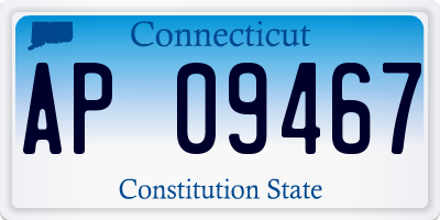 CT license plate AP09467