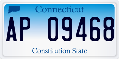 CT license plate AP09468