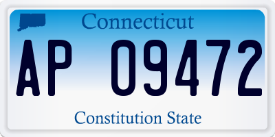 CT license plate AP09472