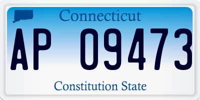 CT license plate AP09473