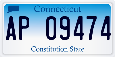 CT license plate AP09474