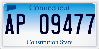 CT license plate AP09477
