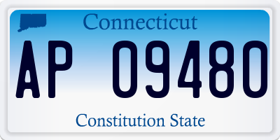 CT license plate AP09480