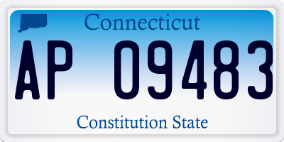 CT license plate AP09483