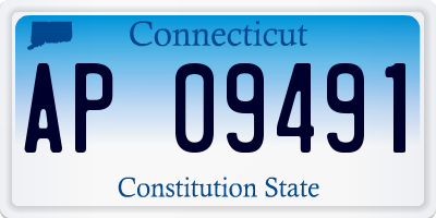 CT license plate AP09491
