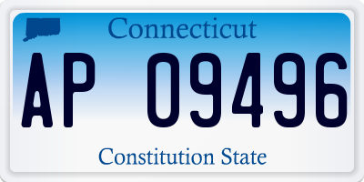 CT license plate AP09496