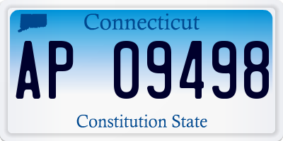 CT license plate AP09498