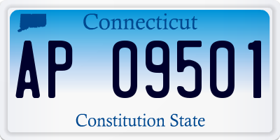 CT license plate AP09501