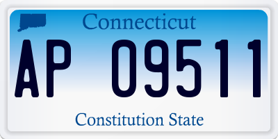 CT license plate AP09511