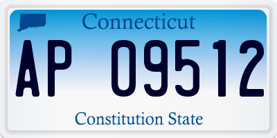 CT license plate AP09512