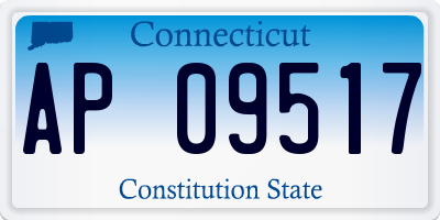 CT license plate AP09517