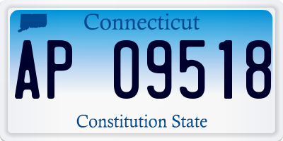CT license plate AP09518