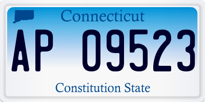 CT license plate AP09523