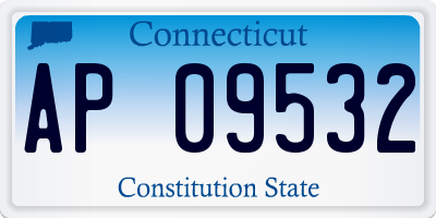 CT license plate AP09532