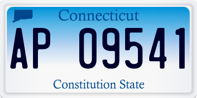 CT license plate AP09541