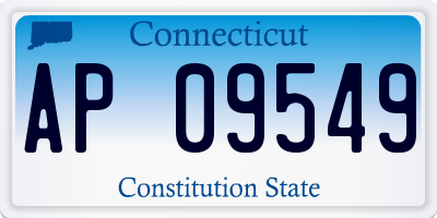 CT license plate AP09549