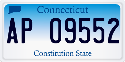 CT license plate AP09552