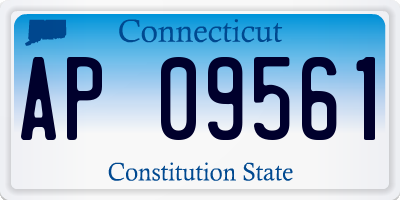 CT license plate AP09561