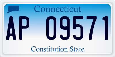 CT license plate AP09571