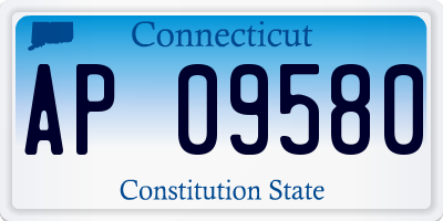 CT license plate AP09580