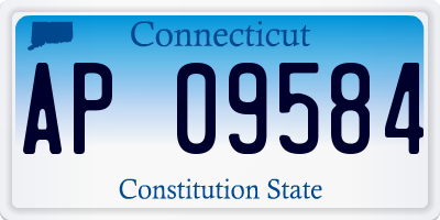 CT license plate AP09584