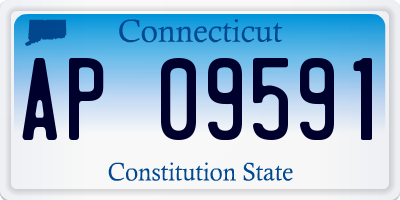 CT license plate AP09591